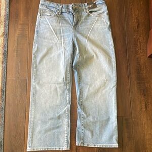 Express 90s ankle boot mid rise jeans